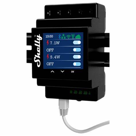 Shelly Pro 4PM DIN-Rail Mountable Wi-Fi Relay For 4 Channels of 16A Each 40A In Total — view 6