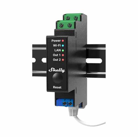 Shelly Pro 2PM DIN-Rail Mountable Wi-Fi Relay With Power Monitoring Of Two 16A Channels 25A In Total — view 3