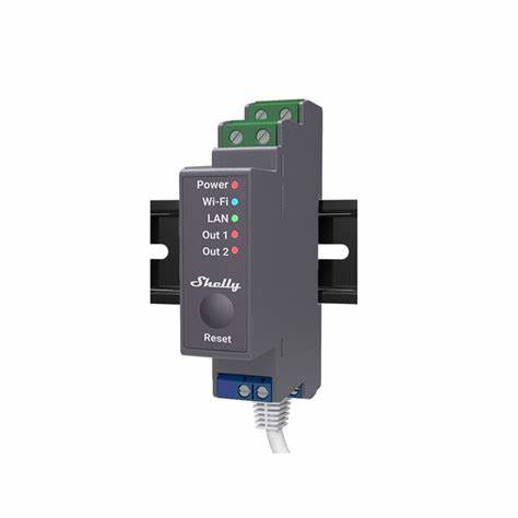Shelly Pro 2PM DIN-Rail Mountable Wi-Fi Relay With Power Monitoring Of Two 16A Channels 25A In Total — view 6