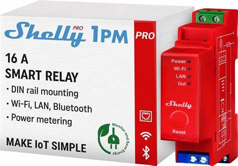 Shelly Pro 1PM DIN-Rail Mountable Wi-Fi Relay For One Channel Of 16A — view 3