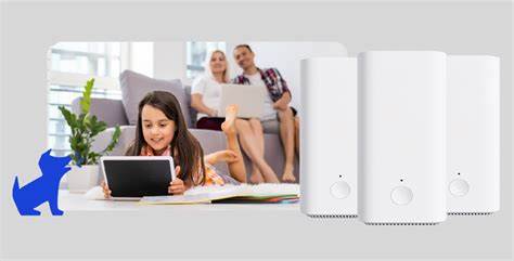 Vilo - Vilo-5-3 Mesh Wi-Fi 5 System 3 Pack With Bark Parental Controls Included (EOL) — view 3