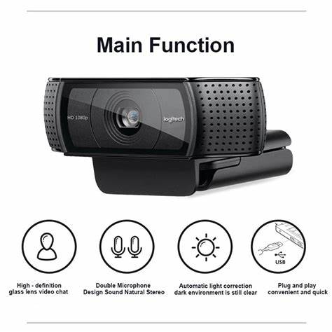 Logitech C920e 1080p Webcam - Black — view 3