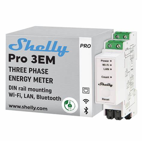 Shelly Pro 3EM-120A DIN-Rail Mountable Single Or Three-Phase Energy Meter With 3-Phase Current Transformers — view 4