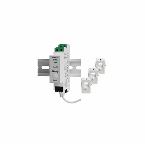 Shelly Pro 3EM-120A DIN-Rail Mountable Single Or Three-Phase Energy Meter With 3-Phase Current Transformers — view 2