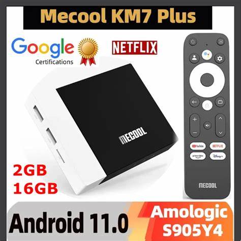 MECOOL KM7 Plus Android 11.0 Google TV Box — view 4