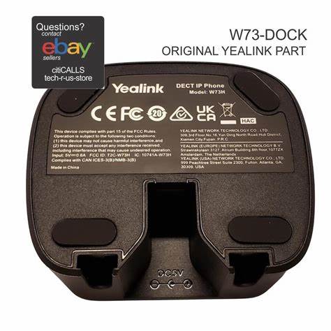 Yealink W73P/H Charging Cradle (does not include PSU) — view 2