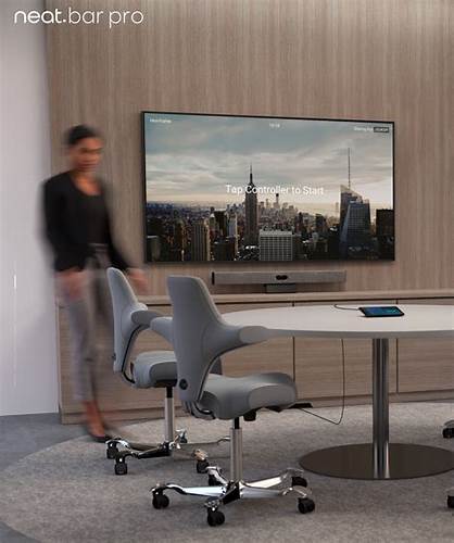 Neat - Bar Pro - Collaboration Bar. Includes Bar with Integrated Camera, Microphones and wall, table, and display mounts. Requires NEATPAD-SE — view 2