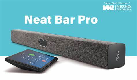 Neat - Bar Pro - Collaboration Bar. Includes Bar with Integrated Camera, Microphones and wall, table, and display mounts. Requires NEATPAD-SE — view 6