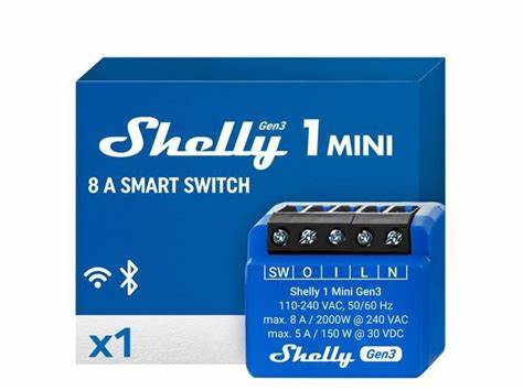 Shelly 1 Mini Gen3 Smart Mini One-Channel 8A Wi-Fi Relay — view 7