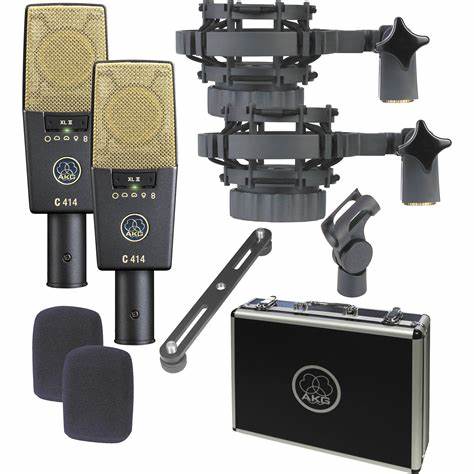 AKG Professional C414 XL II ST Matched Stereo Pair Microphones
