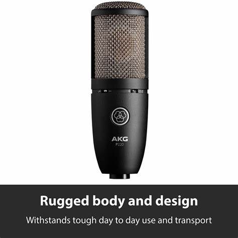 AKG Professional P220 - Professional Studio Condenser Microphone for General Purpose Recording — view 3