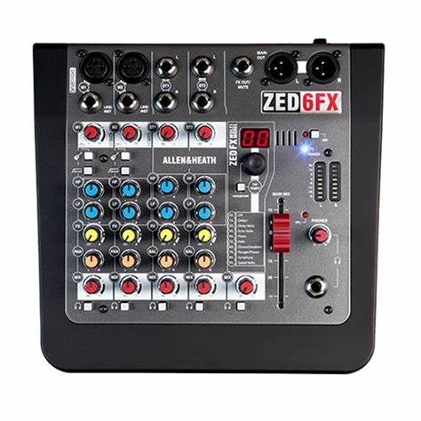 Allen Heath ZED6FX - ZED 6FX 2 Mic/Line 2 Stereo 2 DI Inputs Rotary FX Mixer — view 4