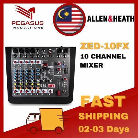 Allen & Heath ZED-10FX 4 Mic/Line Inputs, 2 Stereo, USB, FX — view 7