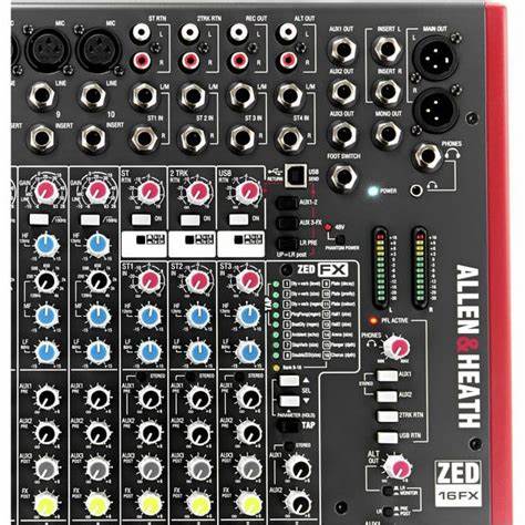 Allen Heath ZED16FX - ZED-16FX 10 mic/line inputs, 3 stereo sources USB, FX — view 3