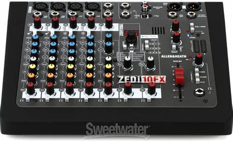 Allen Heath ZEDI10FX - ZED I10FX 4 Mic/Line 2 Stereo 2 DI Inputs Rotary USB FX — view 2