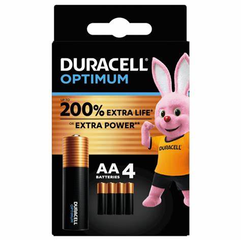Duracell OPTIMUM AA 4 CARD - Duracell Optimum AA - per card