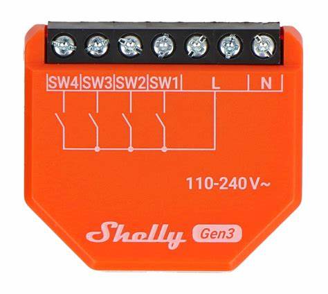Shelly i4 Gen3 Smart Four-Channel Inputs Controller — view 4