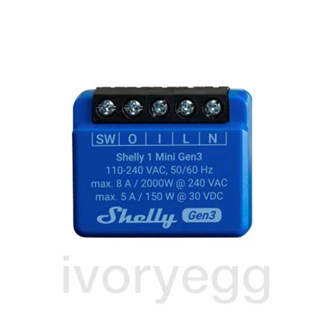 Shelly - 1 Gen3 Wi-Fi Operated Smart Switch To Remotely Control A Wide Range Of Home Appliances And Office Equipment 16A — view 3