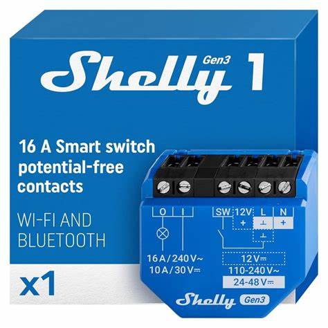 Shelly - 1 Gen3 Wi-Fi Operated Smart Switch To Remotely Control A Wide Range Of Home Appliances And Office Equipment 16A — view 5