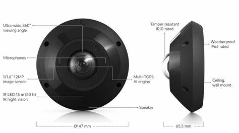 Ubiquiti UniFi Protect G6 Pro 360 12MP Black IP Camera | UVC-G6-Pro-360-B — view 3
