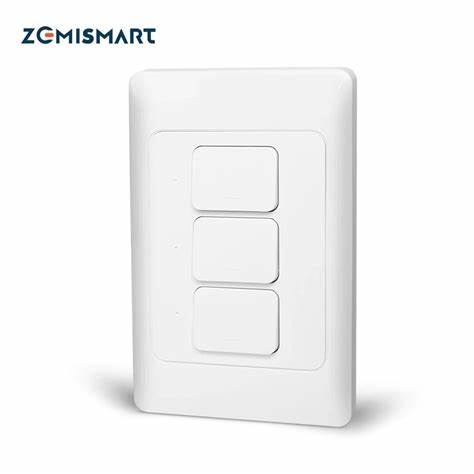 Zemismart US Push Switch 2x4 PVC 2Channel White (Tuya Zigbee) — view 5