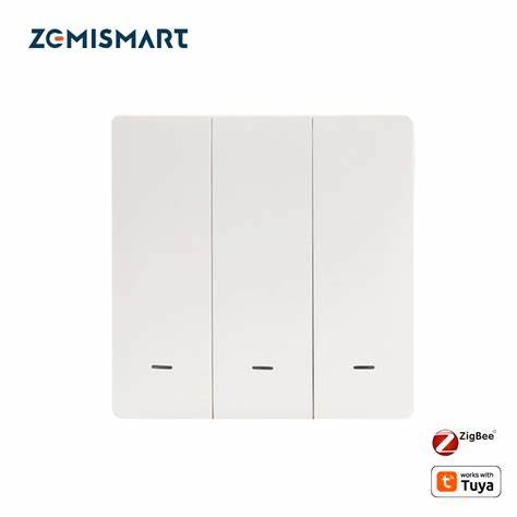 Zemismart US Push Switch 2x4 PVC 2Channel White (Tuya Zigbee) — view 7
