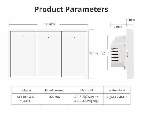 Zemismart US Push Switch 2x4 PVC 2Channel White (Tuya Zigbee) — view 4