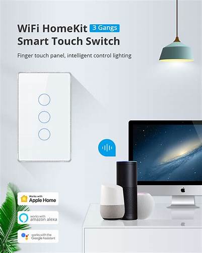 Zemismart US Touch Switch 2x4 PVC 3Channel White (Tuya Zigbee) — view 4