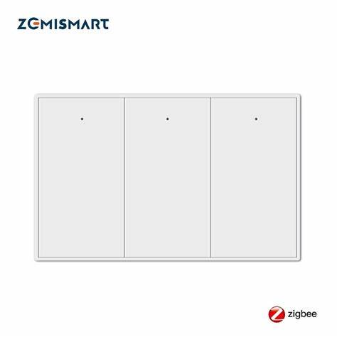 Zemismart US Touch Switch 2x4 PVC 3Channel White (Tuya Zigbee) — view 6