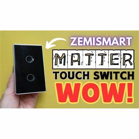 Zemismart US Touch Switch 2x4 PVC 2Channel Black (Tuya Zigbee) — view 6