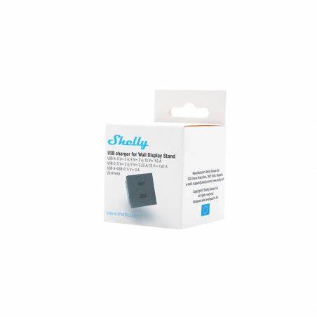 Shelly USB Charger for Wall Display Stand Black — view 4