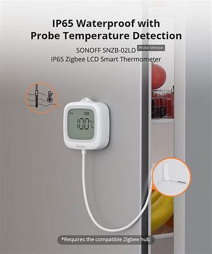Sonoff IP65 Zigbee LCD Thermometer (Probe Version) — view 2