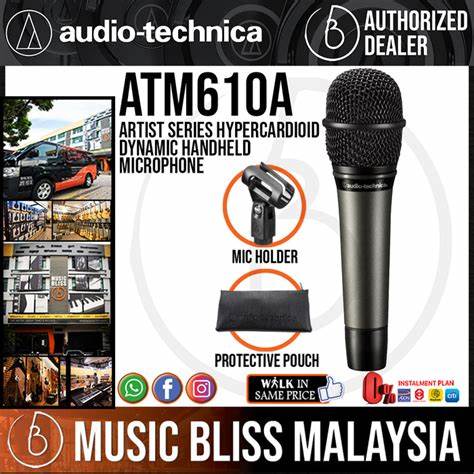Audio-Technica ATM610A Hypercardioid Dynamic Handheld Microphone — view 6