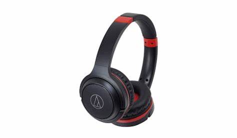 Audio-Technica ATH-S200BT-BRD - Black Red On Ear Headphones — view 4
