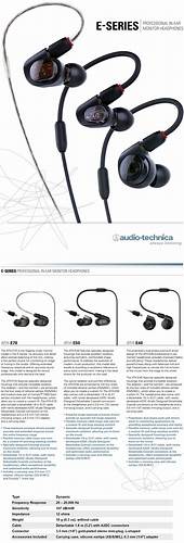 Audio-Technica ATH-E40 Professional In-Ear Monitor Headphones — view 3