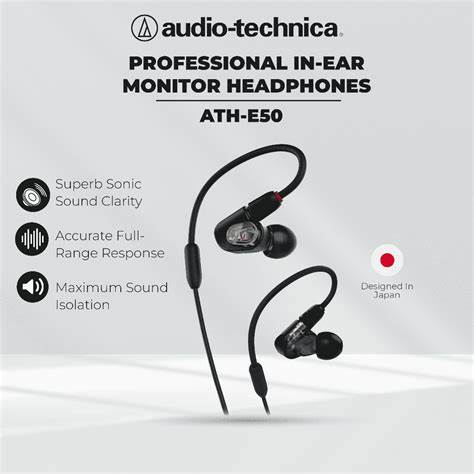 Audio-Technica ATH-E50 Professional In-Ear Monitor Headphones — view 5