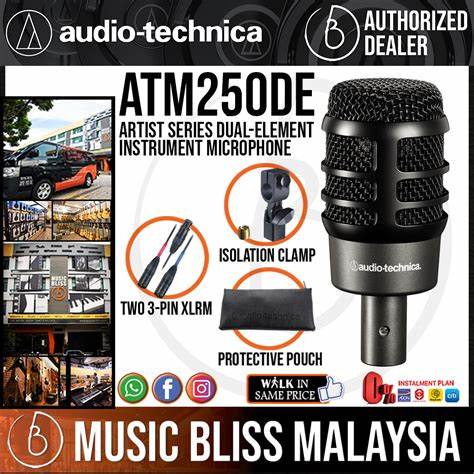 Audio-Technica ATM250DE Dual-Element Instrument Microphone — view 2