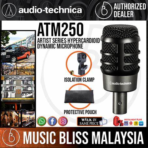 Audio-Technica ATM250 Hypercardioid Dynamic Instrument Microphone — view 7