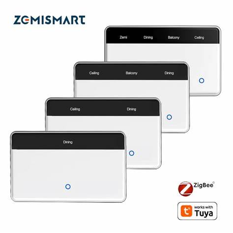 Zemismart DIY Name Switch 4Channel Horizontal (Tuya Zigbee) — view 3