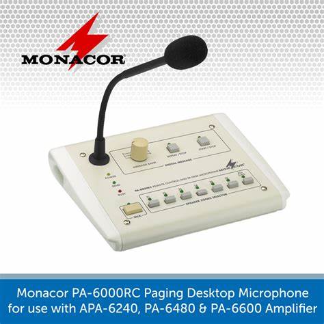 PA PA-6000RC - PA Zone Paging Desktop Microphone — view 4