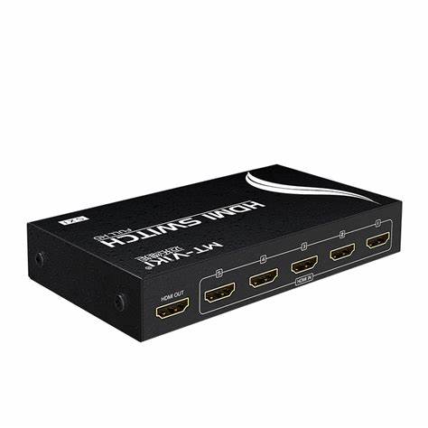 Monacor HDMS-5014K HDMI Switch 5-in - 1-out - 4K UHD — view 2