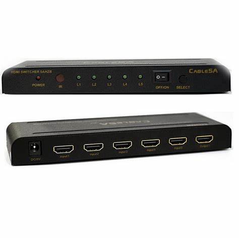Monacor HDMS-5014K HDMI Switch 5-in - 1-out - 4K UHD — view 6