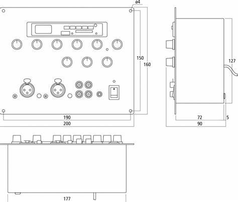 Monacor MXT-52MP3 Mixer with Integrated MP3 Player — view 2