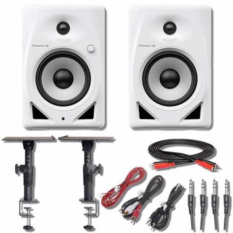 Pioneer DJ DM-50D-W 5” Desktop Monitor System White (Pair) — view 2