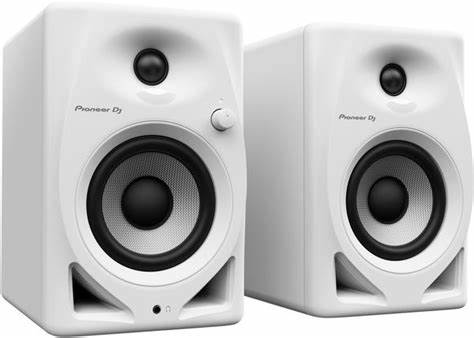 Pioneer DJ DM-40D-W 4” Desktop Monitor System White (Pair) — view 3