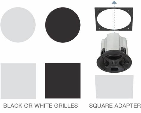 Sonance SQ ADAPT PS-C63-BK Black Square Adapter (Pair) — view 6
