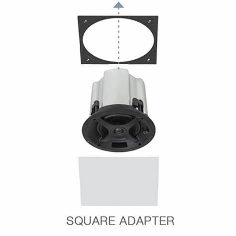 Sonance SQ ADAPT PS-C43-WH White Square Adapter (Pair) — view 2