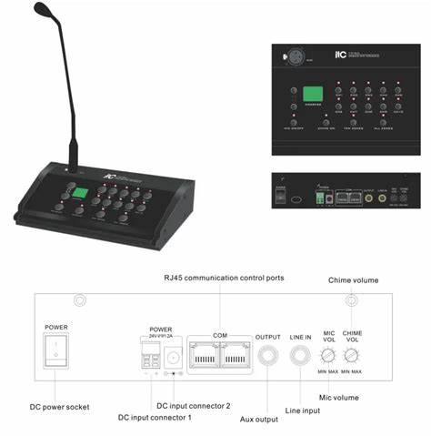 itC T-318 - Remote Paging Desktop Mic 5 Zones — view 7