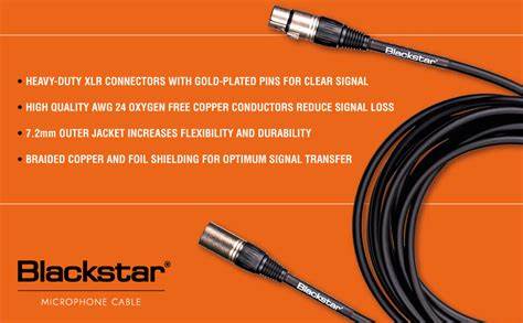 Blackstar BA231044-Z 3M XLR Microphone Cable
