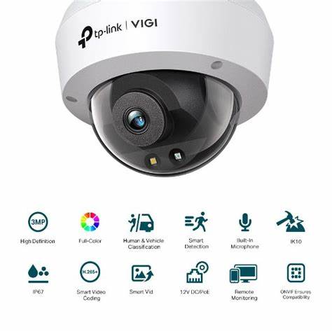 TP-Link - VIGI C230I MINI 3Mp Ir Mini Dome Poe — view 7